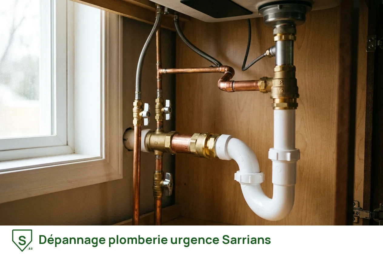 Dépannage plomberie urgence à Sarrians