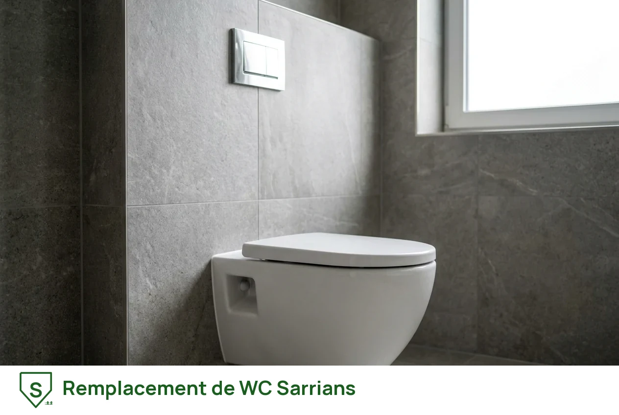 Remplacement de WC à Sarrians