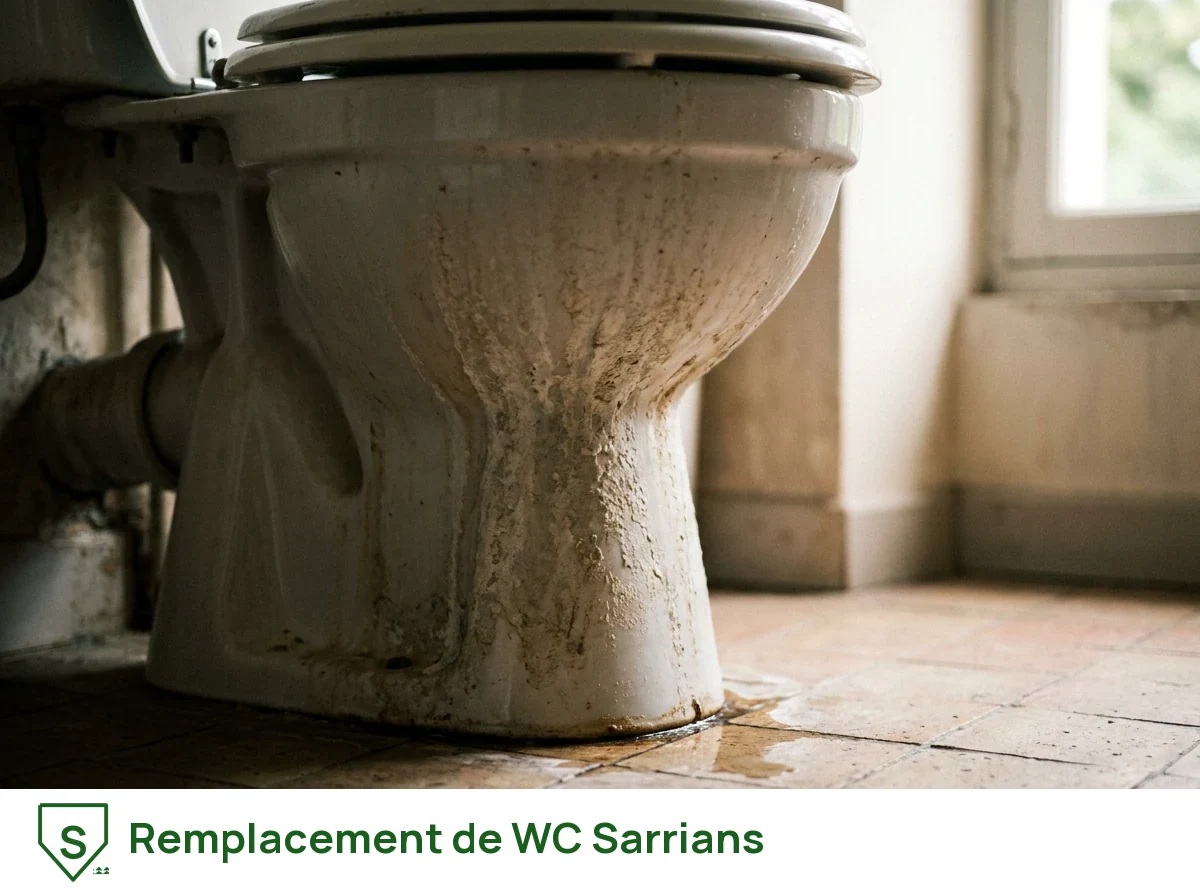 Remplacement de WC à Sarrians