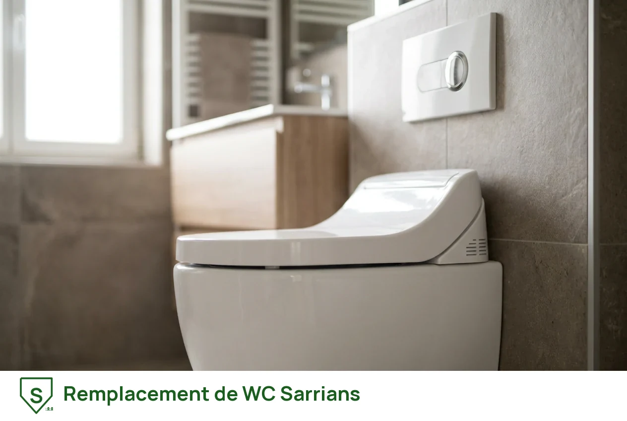 Remplacement de WC à Sarrians
