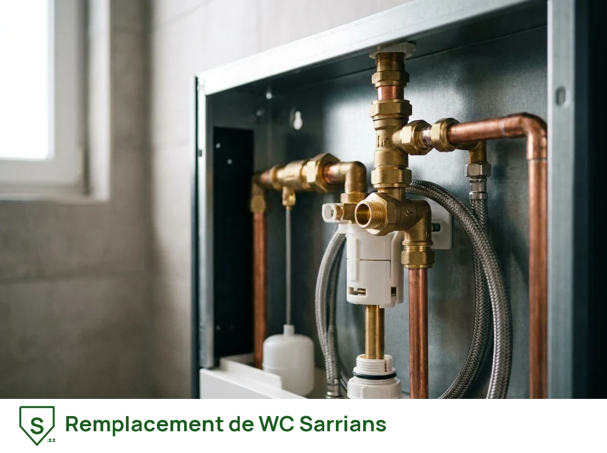 Remplacement de WC à Sarrians