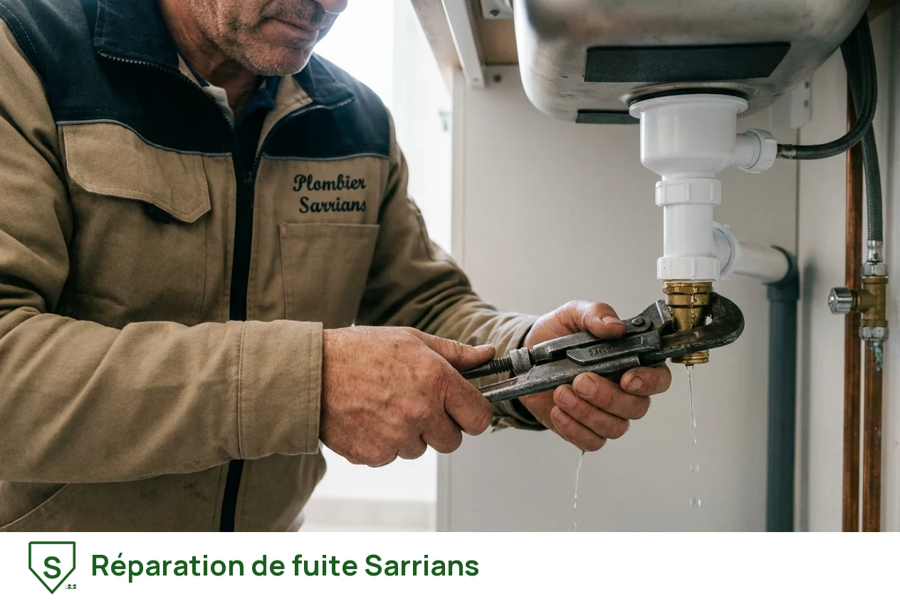 Réparation de fuite à Sarrians